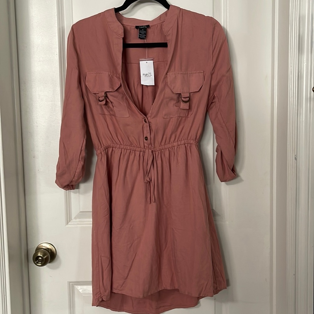 Rue 21 tunic dress shirt nwt medium